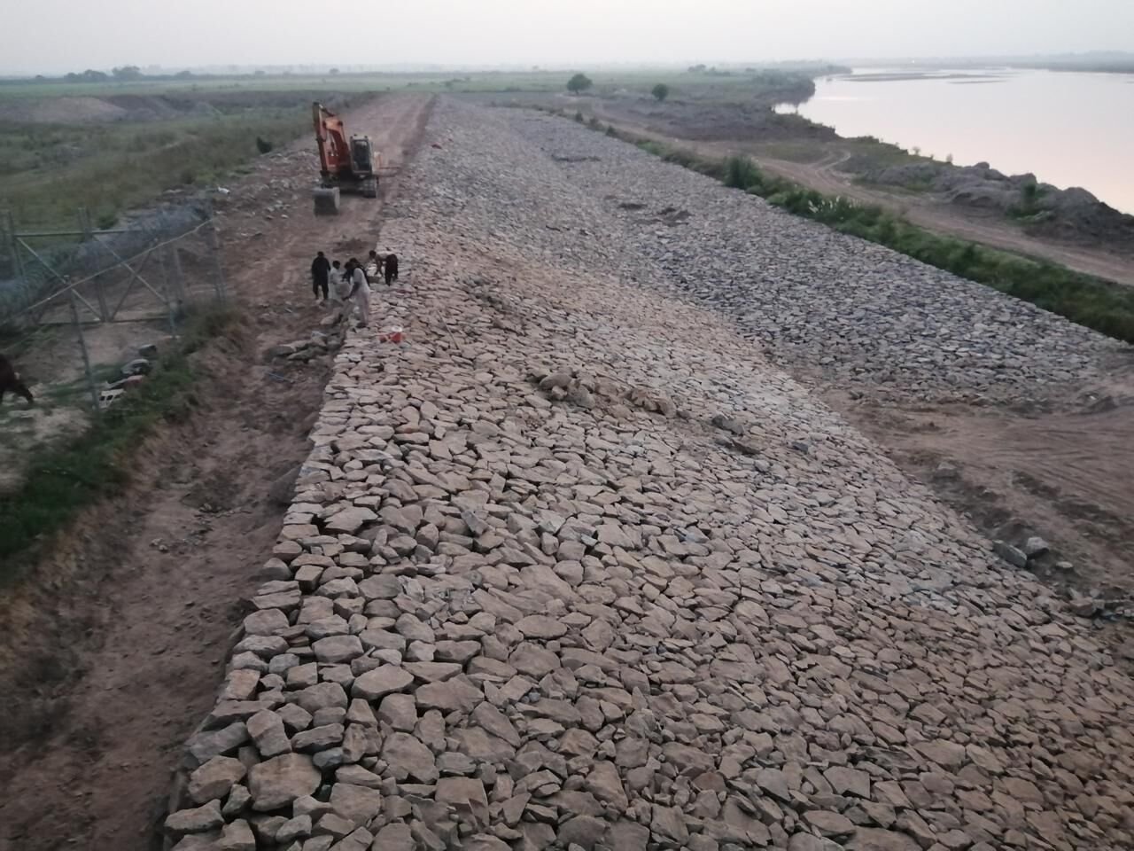 River Embankment Stone Pitching